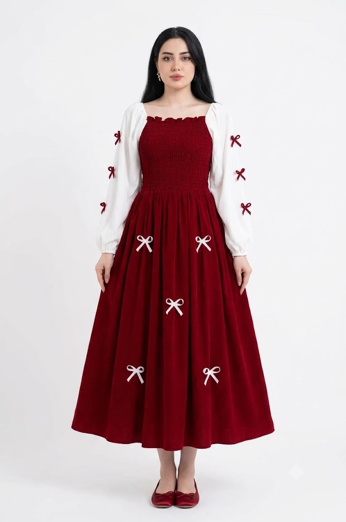 Elegant Women's Georgette Gown – Free Size Up to 42 | Length 52 Inch