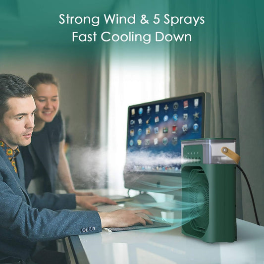 Air Cooling USB Fan with LED Night Light Water Fan( D-4622 )