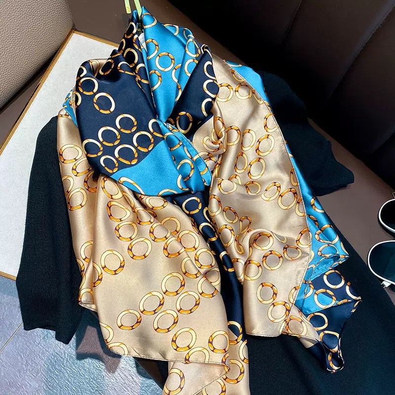 Premium Luxury Satin Silk Scarf for Women | Soft Printed Hijab & Neck Scarf