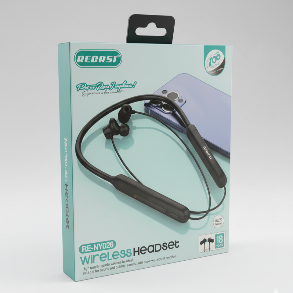 Recrsi Neckband Headphone NY26(D-10821)