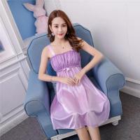 Premium Silk Satin Lace Night Dress – 40" Length, 120" Flare with Matching Panty