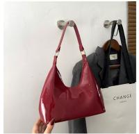 woman's glossy bag
