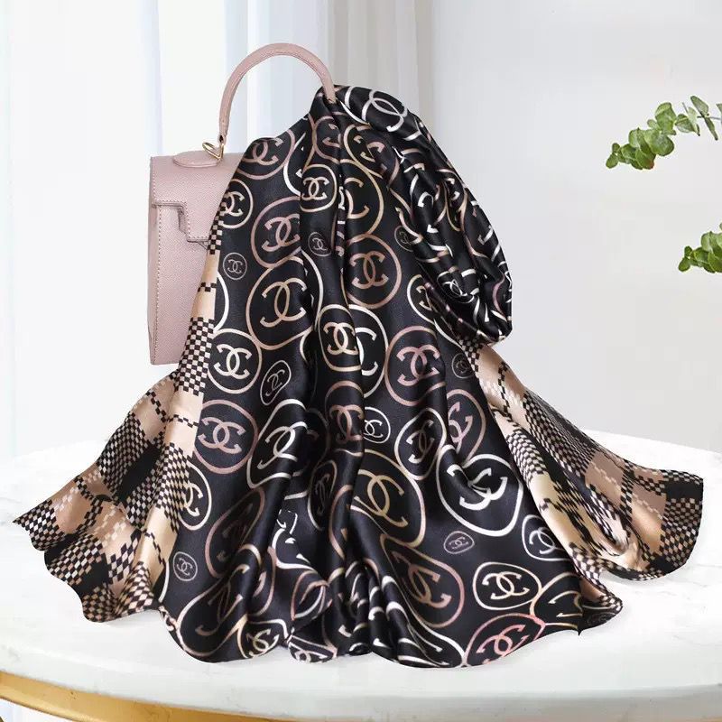 Premium Luxury Satin Silk Scarf for Women | Soft Printed Hijab & Neck Scarf