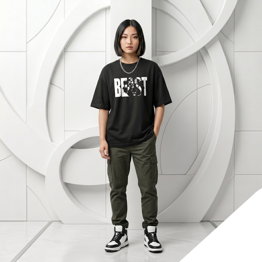 Whoim Alpha Instinct Drop Shoulder Tee for Woman
