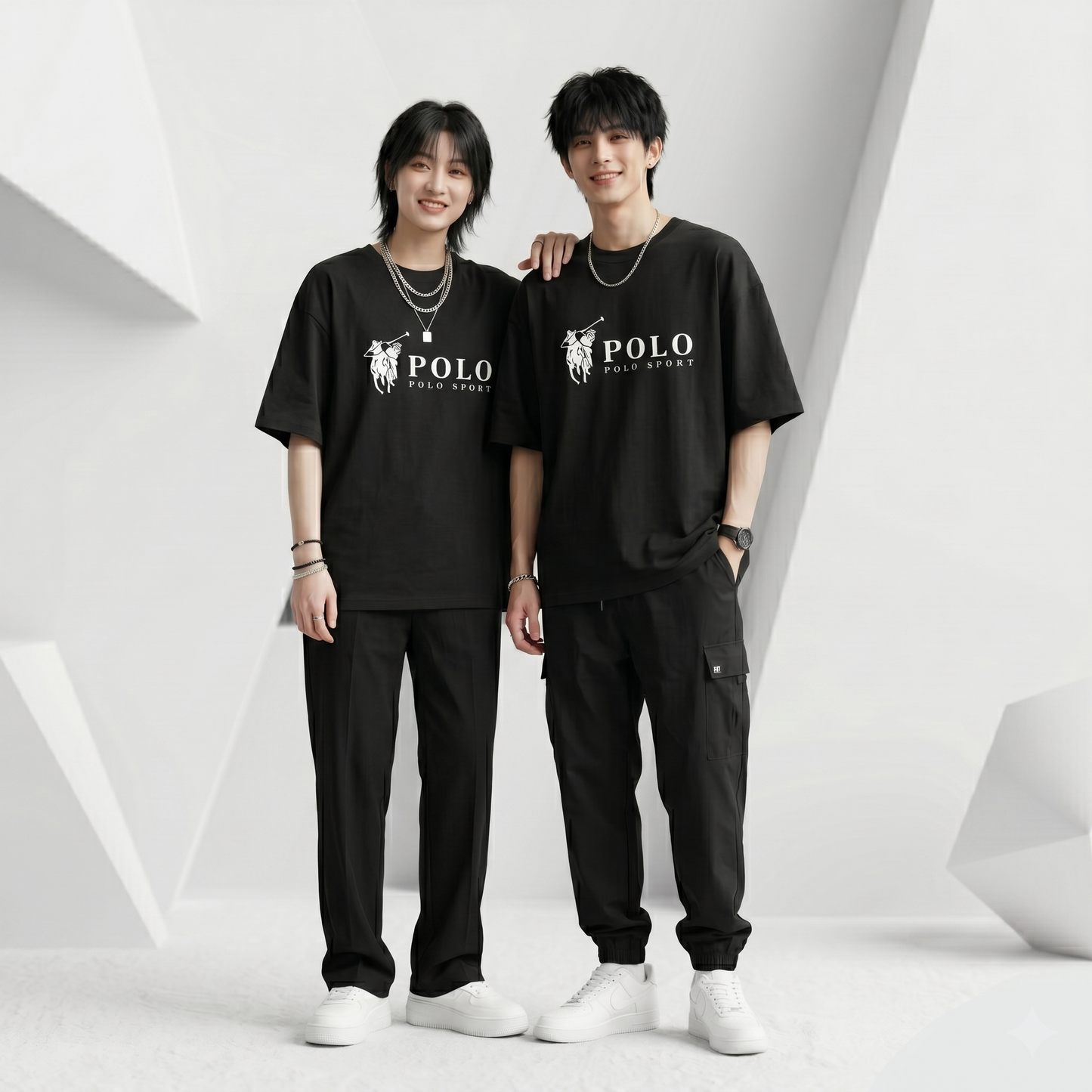 Whoim Iconic Polo Drop Shoulder T-Shirt