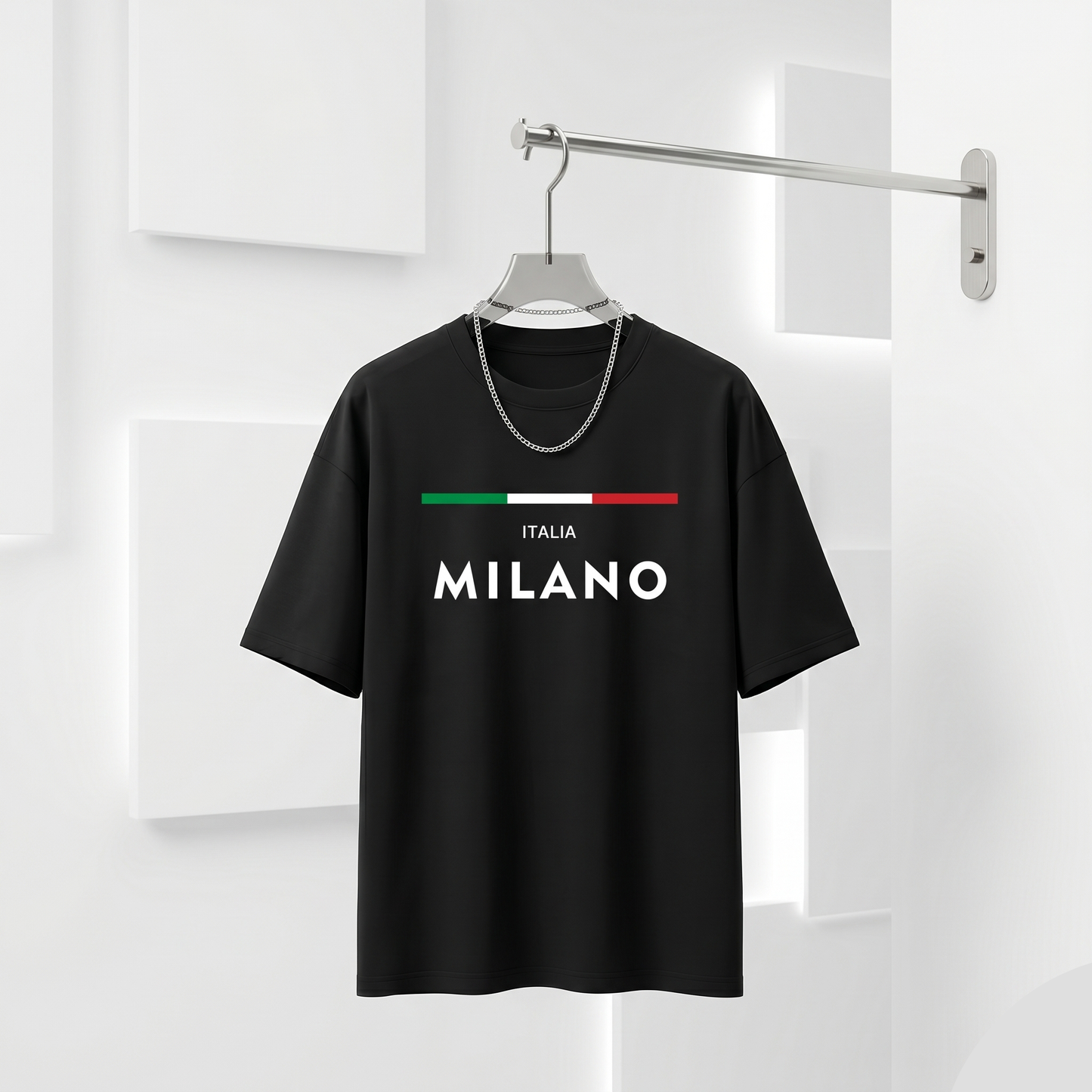Whoim Milano Oversized Drop Shoulder Tee for Man