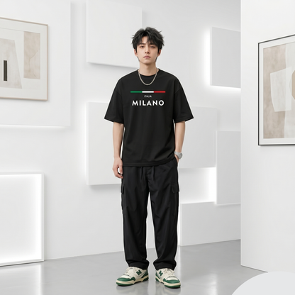 Whoim Milano Oversized Drop Shoulder Tee for Man