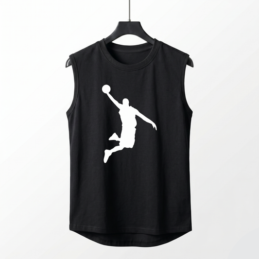 Black Court King Sleeveless Tank Top