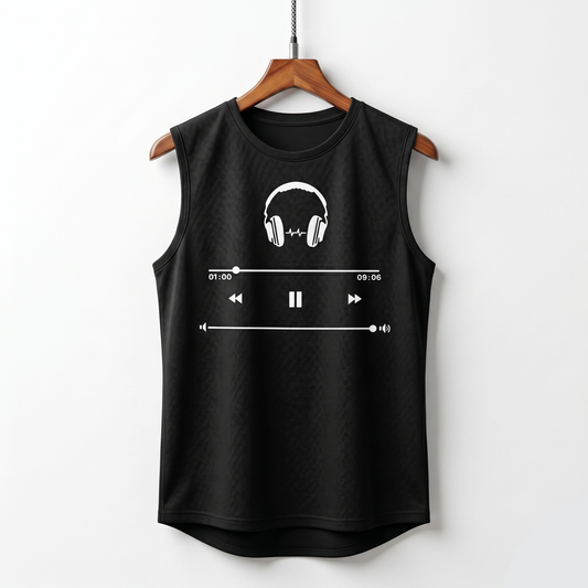 Men's Audio Interface Graphics Sleeveless Top