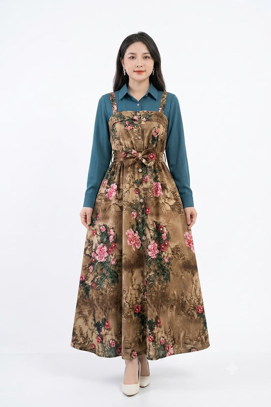 Women's Stylish Georgette  Gown Set | Free Size Party & Casual Wear