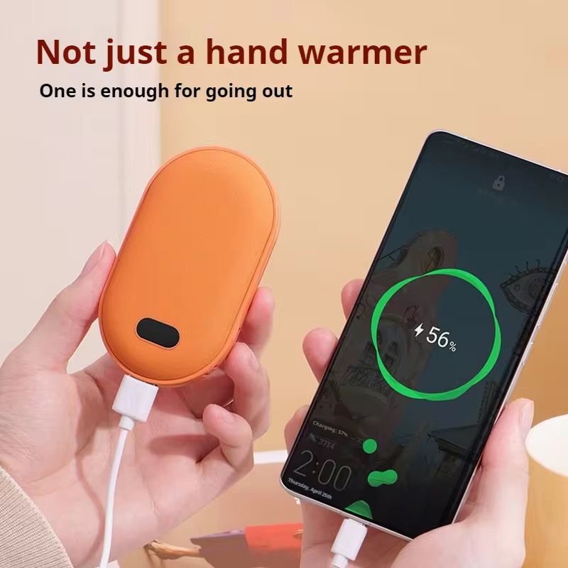 3,000 mAh Compact Electric Heater, Fast Charging, 3 Heat Settings, Compact and Portable for Cold Weather Use, Fast Heating(D-
12418)