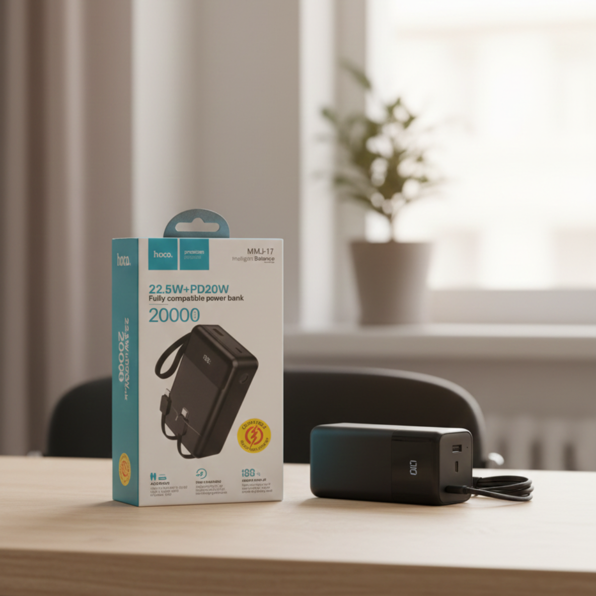 Hoco MMJ-17 Fast Charging Power Bank 22.5W+PD20W 20000mAh (D-11960 )