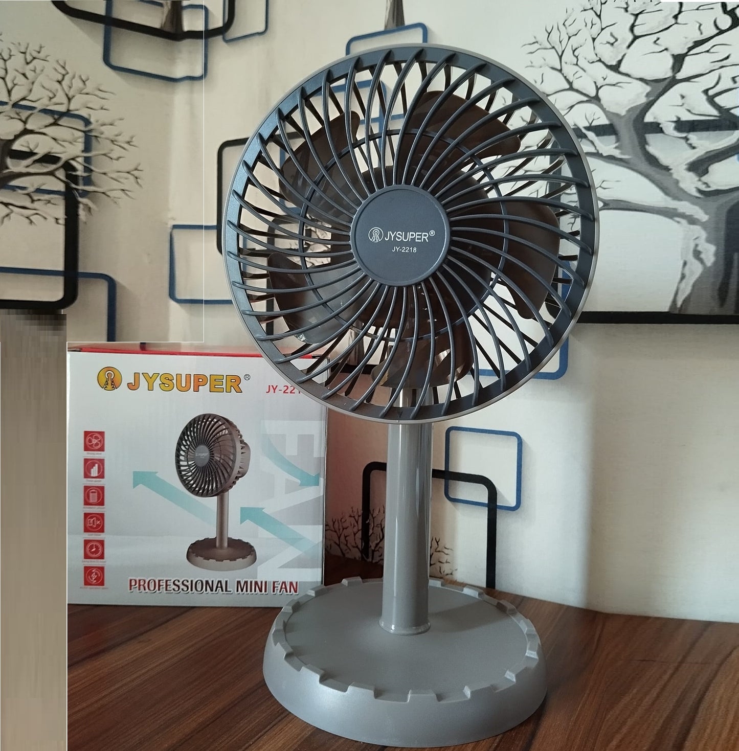 JY Super JY-2218 Rechargeable Fan(D- 4333)