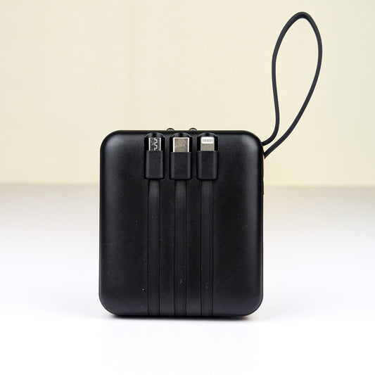 Smart Fast Charge Power Bank (10000mAh, Multi Cable Built-in)D-13165