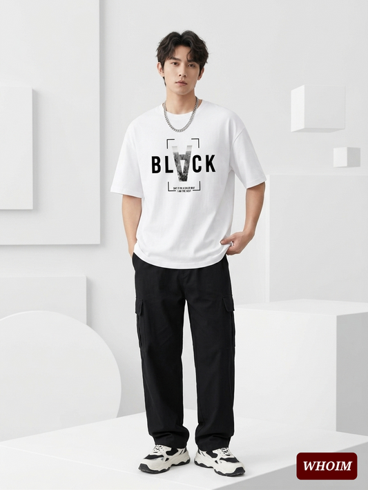 Whoim Men's Urban Noir Drop Shoulder T-Shirt