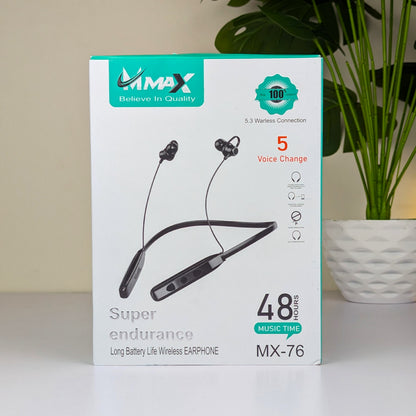 Max MX-76 Bluetooth Hanging Neckband(D-10811)
