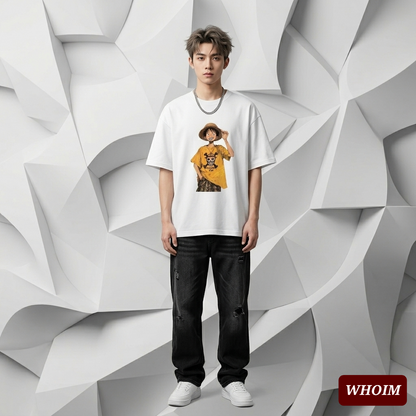 The Whoim Identity: Straw Hat Luffy Drop Shoulder (Man)
