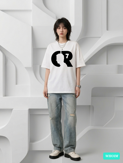 Whoim CR7 Bold Drop Shoulder Top