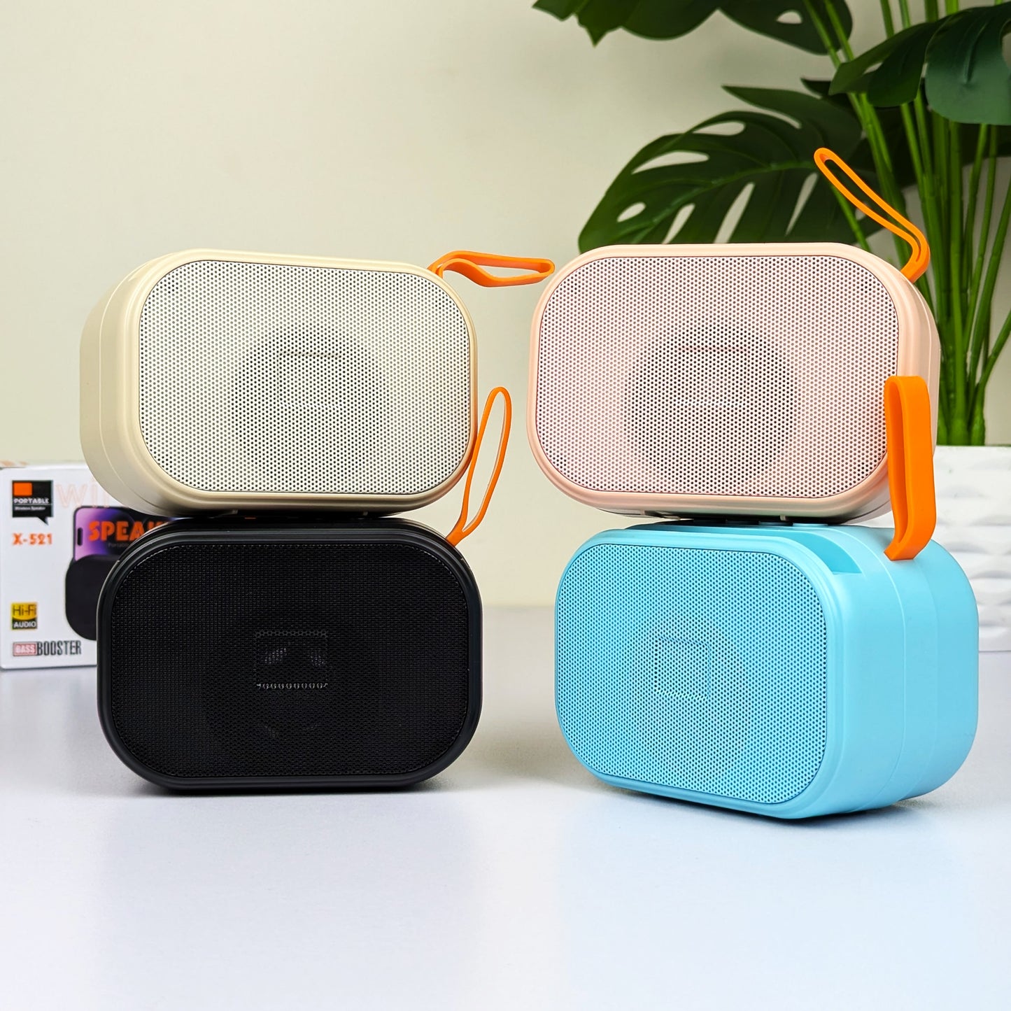 X-521 Bluetooth, USB, SD Card & FM Radio Supported Hi-Fi Audio Extra Bass Speaker(D-9183)