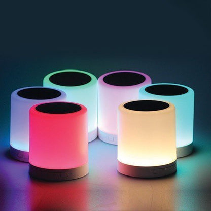 Touch Lamp Portable Bluetooth Speaker with Smart Colour Changing Touch Mode Night Lamp(D-3019)