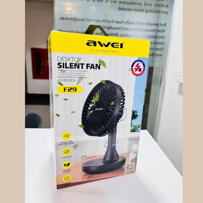 Awei F29 Compact Strong Wind Rechargeable Fan (D-9181)