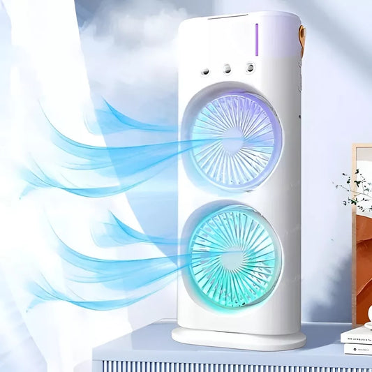 Rechargeable 𝐏𝐨𝐫𝐭𝐚𝐛𝐥𝐞 𝐋𝐢𝐠𝐡𝐭 𝐇𝐮𝐦𝐢𝐝𝐢𝐟𝐢𝐞𝐫 𝐃𝐨𝐮𝐛𝐥𝐞-𝐞𝐧𝐝𝐞𝐝 𝐒𝐩𝐫𝐚𝐲 𝐅𝐚𝐧(D-8604)