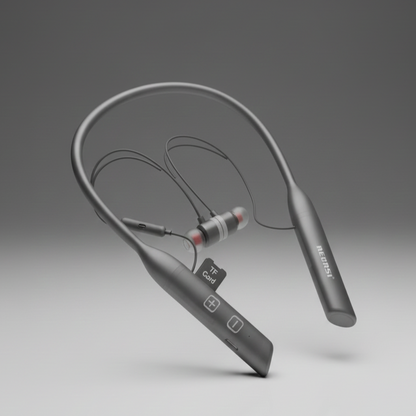 RECRSI RE-NY028 Hanging Neckband Earphone - Black(D-10820)