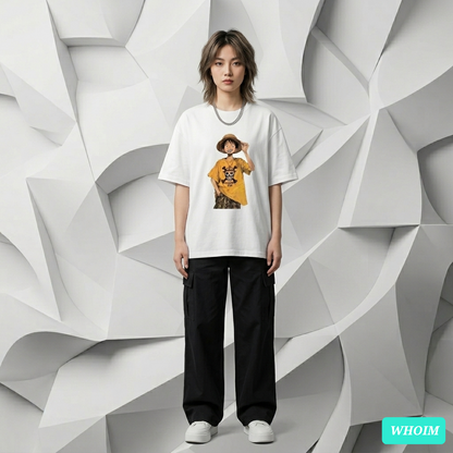 The Whoim Voyage: Luffy Straw Hat Drop Shoulder (Woman)