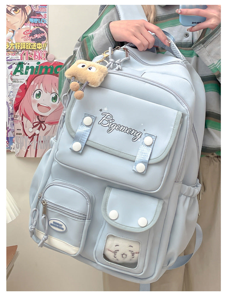 Whoim Stylish Multi-Pocket Student Backpack