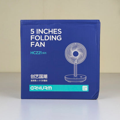 Rechargeable 5-inches Folding fan HCZ21 Green colour(D-4649)