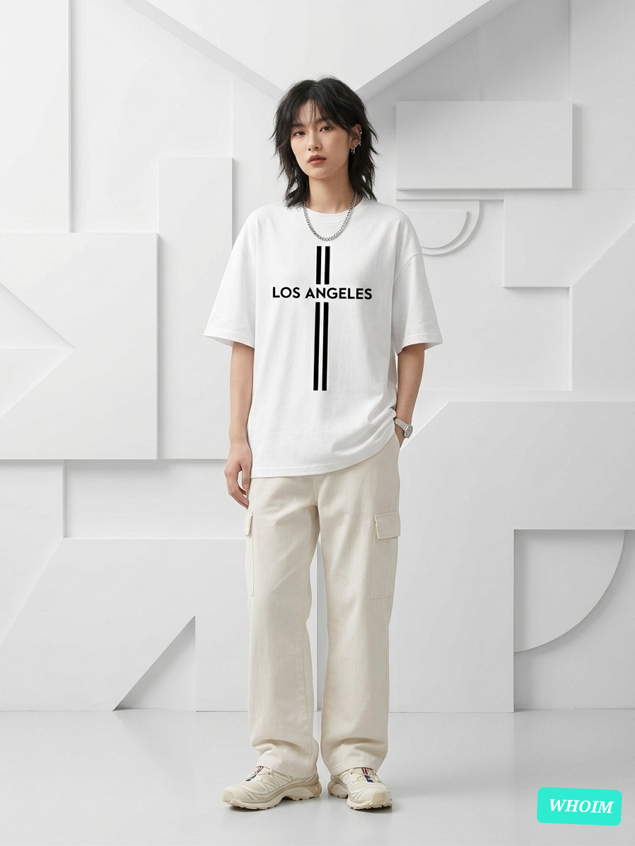 Whoim Women's LA Graphic Drop Shoulder T-Shirt