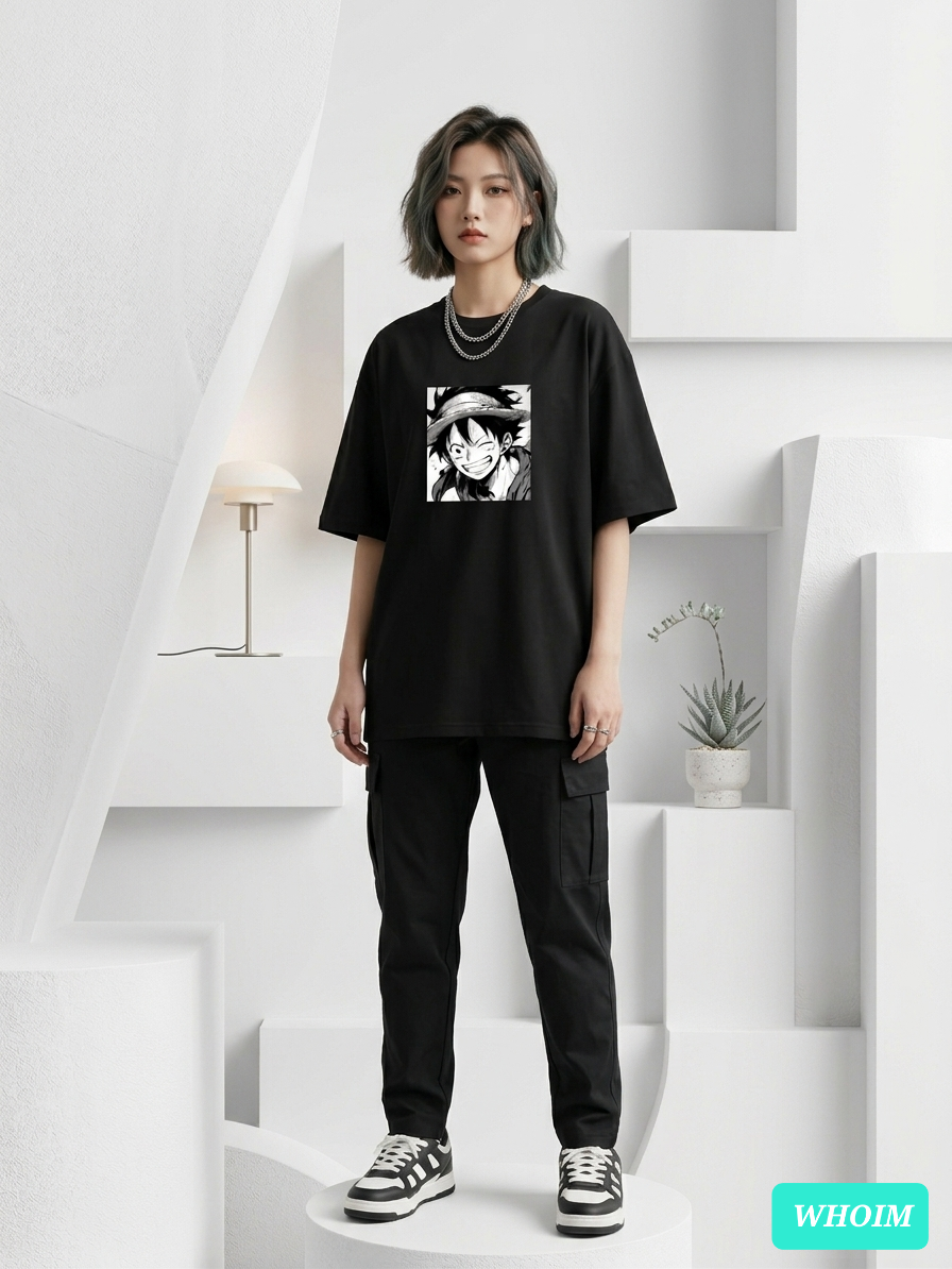 Whoim Women's Drop Shoulder Anime Edition T-Shirt