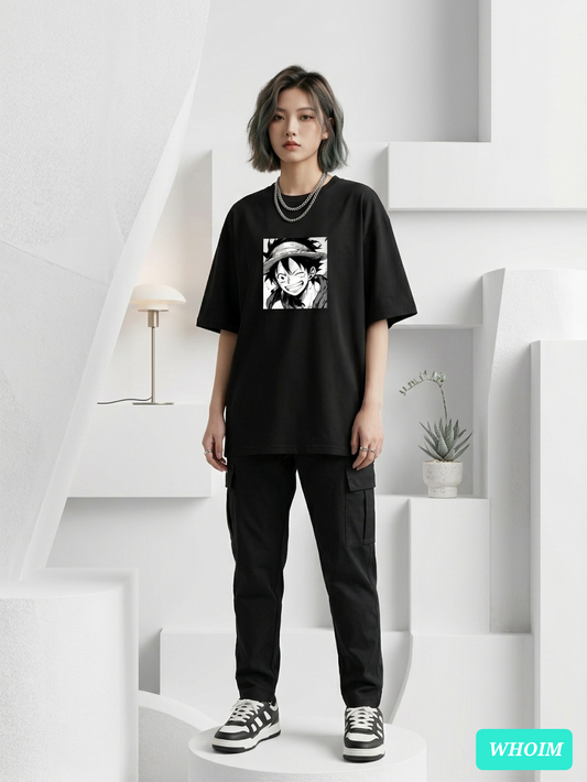 Whoim Women's Drop Shoulder Anime Edition T-Shirt