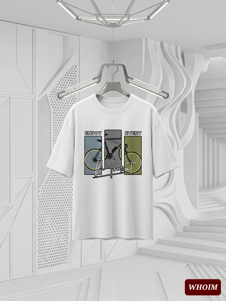 Whoim Signature Men's Bicycle Moment Drop Shoulder T-shirt