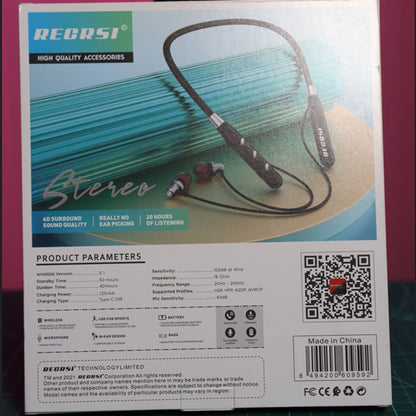 Regarsi NY032 Bluetooth Neckband Wireless (D-10825)