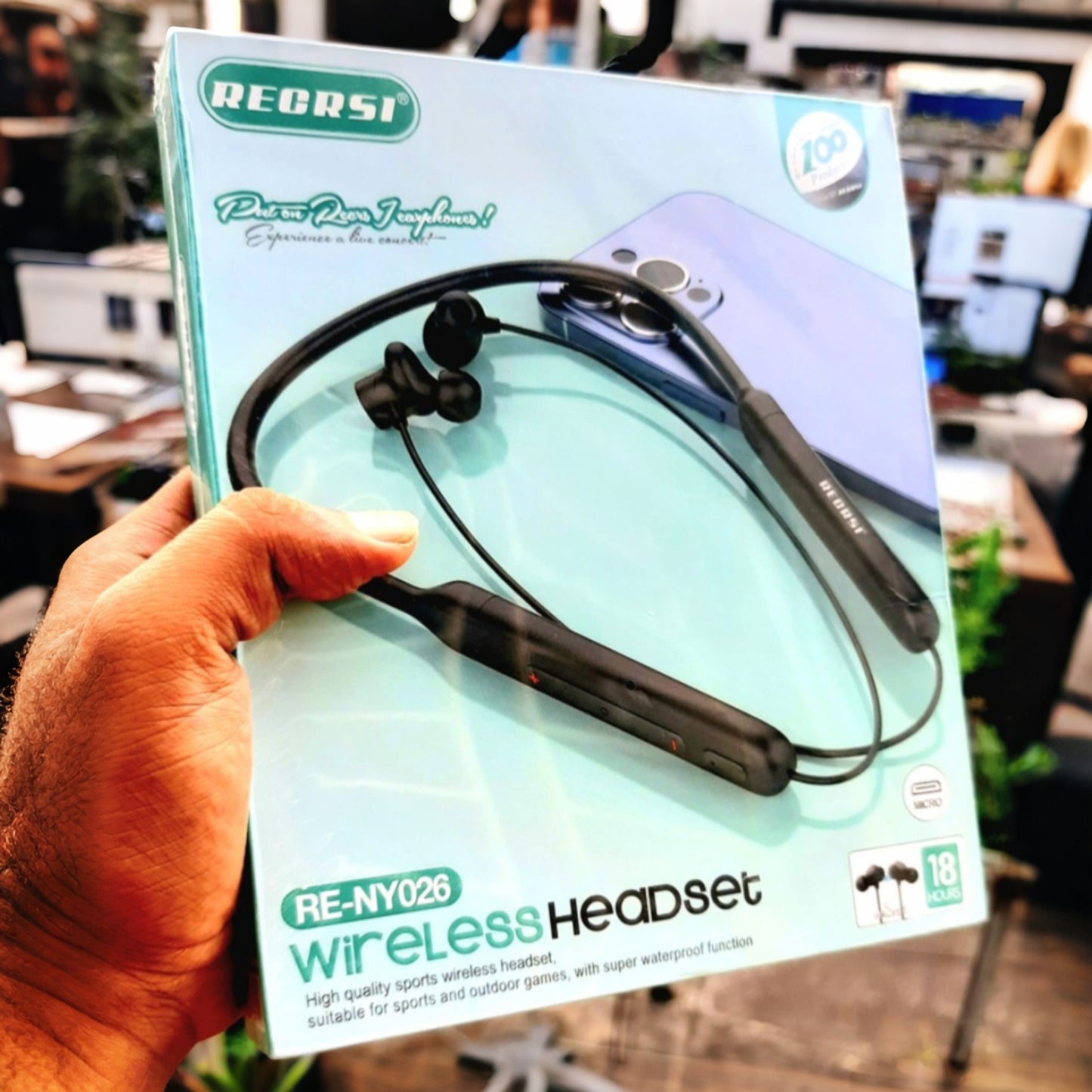 Recrsi Neckband Headphone NY26(D-10821)