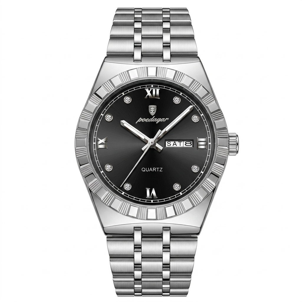 POEDAGAR Luminous Quartz Men's Watch (Premium)