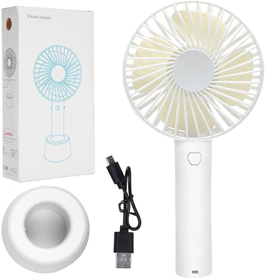 Mini Fan Very Stylish(D-4631) Rechargeable Hand Fan Usb Lithium Battery - Charger Fan