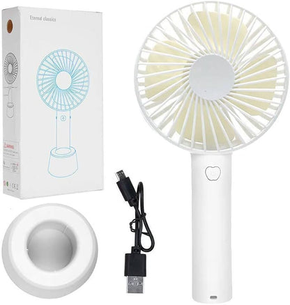 Mini Fan Very Stylish(D-4631) Rechargeable Hand Fan Usb Lithium Battery - Charger Fan
