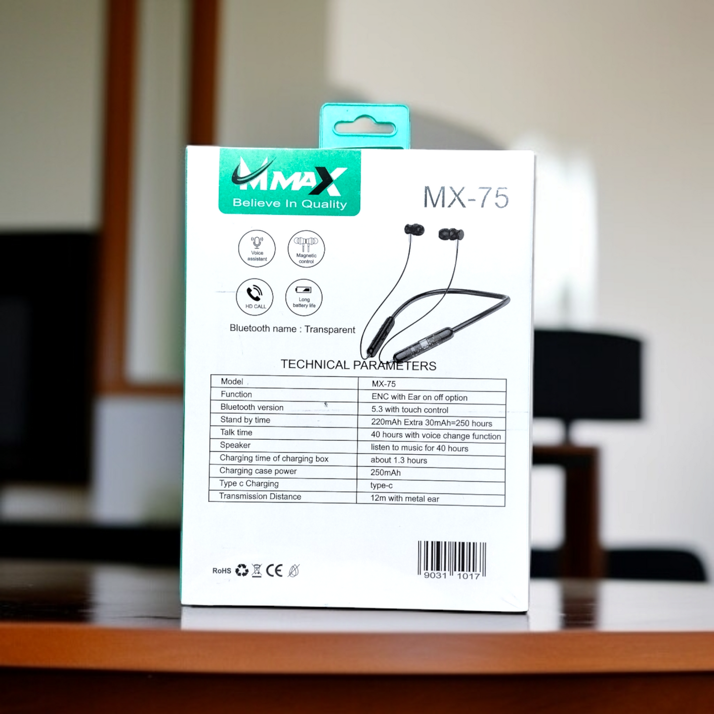 MX-75 Wireless Earphone(D-10807)