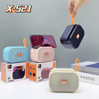 X-521 Bluetooth, USB, SD Card & FM Radio Supported Hi-Fi Audio Extra Bass Speaker(D-9183)