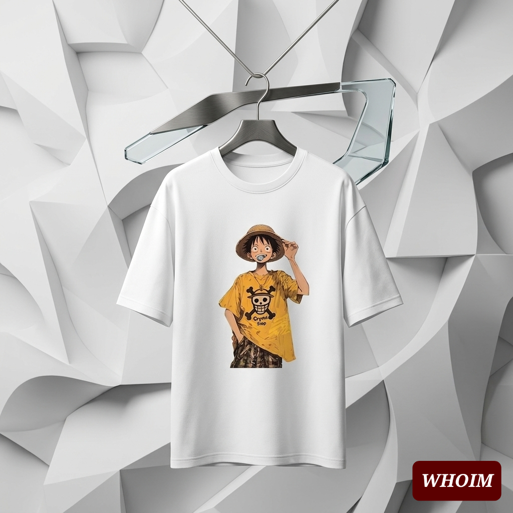 The Whoim Identity: Straw Hat Luffy Drop Shoulder (Man)