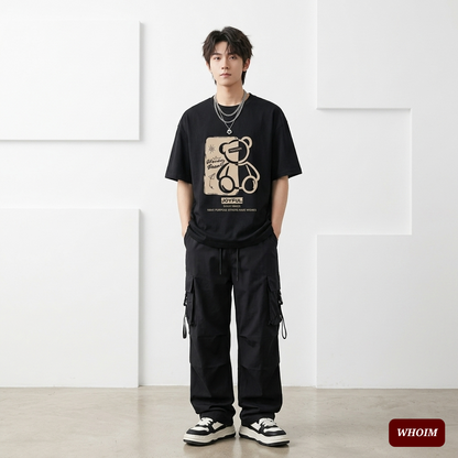 Whoim Urban Canvas Drop Shoulder Tee - Men